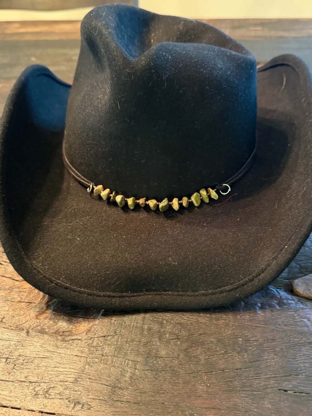 Blue Chair Bay Battleman Black Wool Cowboy/Western Hat, 100% Wool L/XL